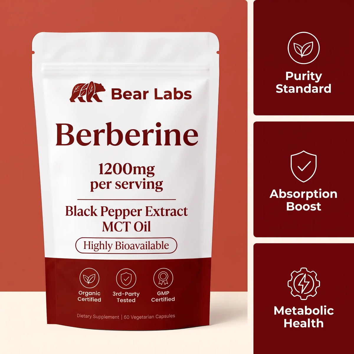Take Control of Your Blood Sugar with Berberine (1,200mg)