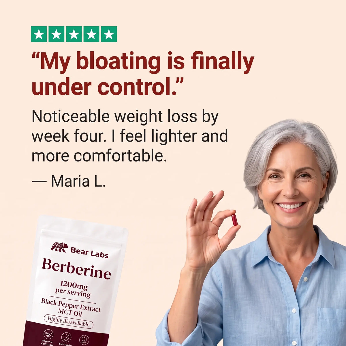Shift the Weight That Won't Move with Berberine (1,200mg)